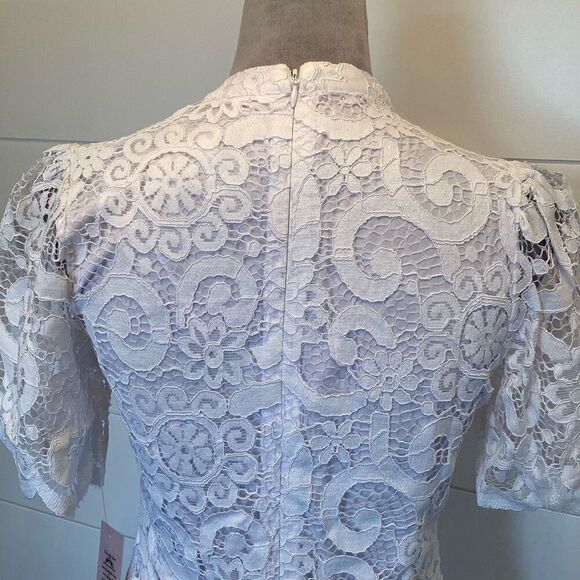 Nanette Lepore white lace eyelet dress - Picture 9 of 11